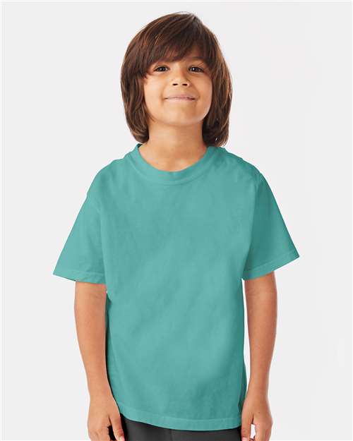Custom Embroidered - ComfortWash by Hanes - Youth Garment-Dyed T-Shirt - GDH175