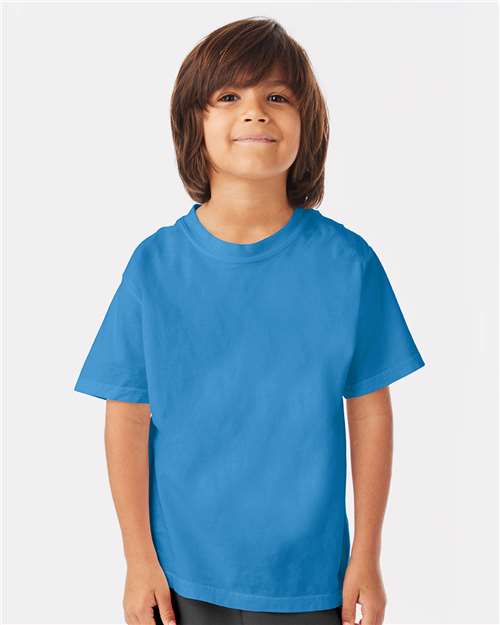 Custom Embroidered - ComfortWash by Hanes - Youth Garment-Dyed T-Shirt - GDH175