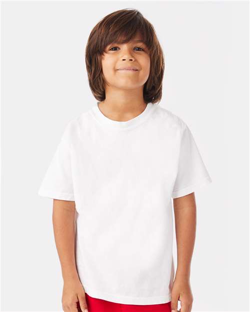 Custom Embroidered - ComfortWash by Hanes - Youth Garment-Dyed T-Shirt - GDH175
