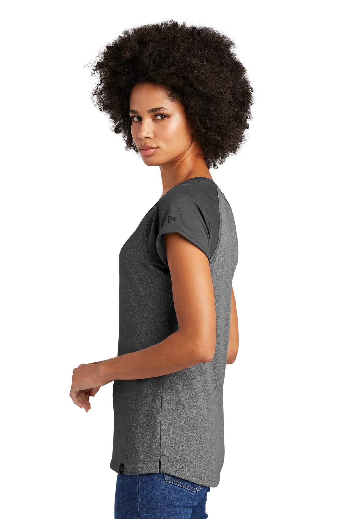 Custom Embroidery - New Era ® Women's Heritage Blend Varsity Tee. LNEA107