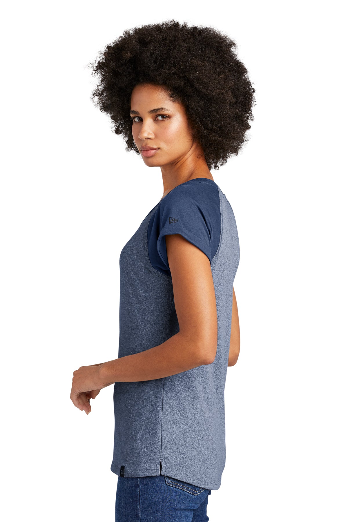 Custom Embroidery - New Era ® Women's Heritage Blend Varsity Tee. LNEA107