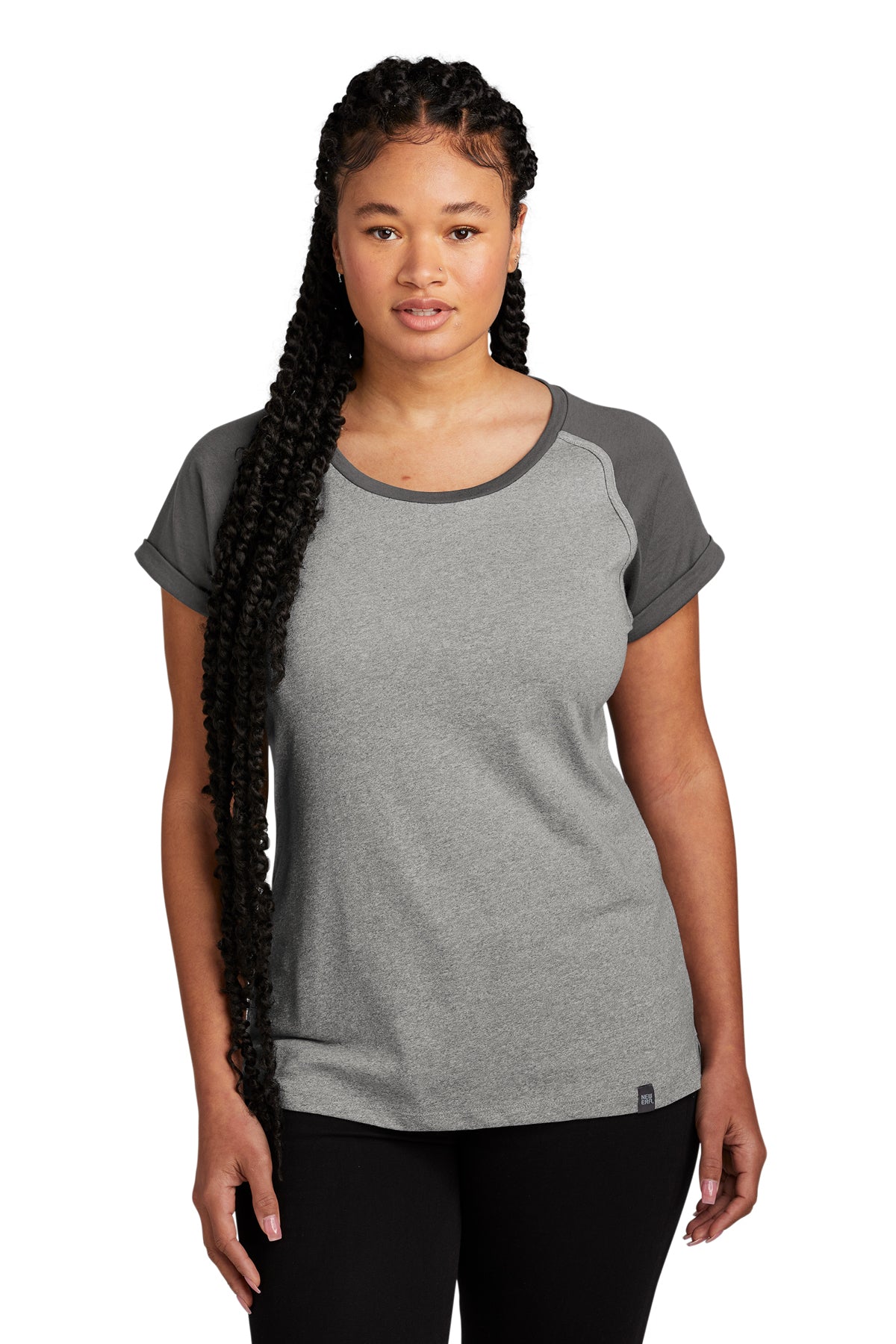 Custom Embroidery - New Era ® Women's Heritage Blend Varsity Tee. LNEA107