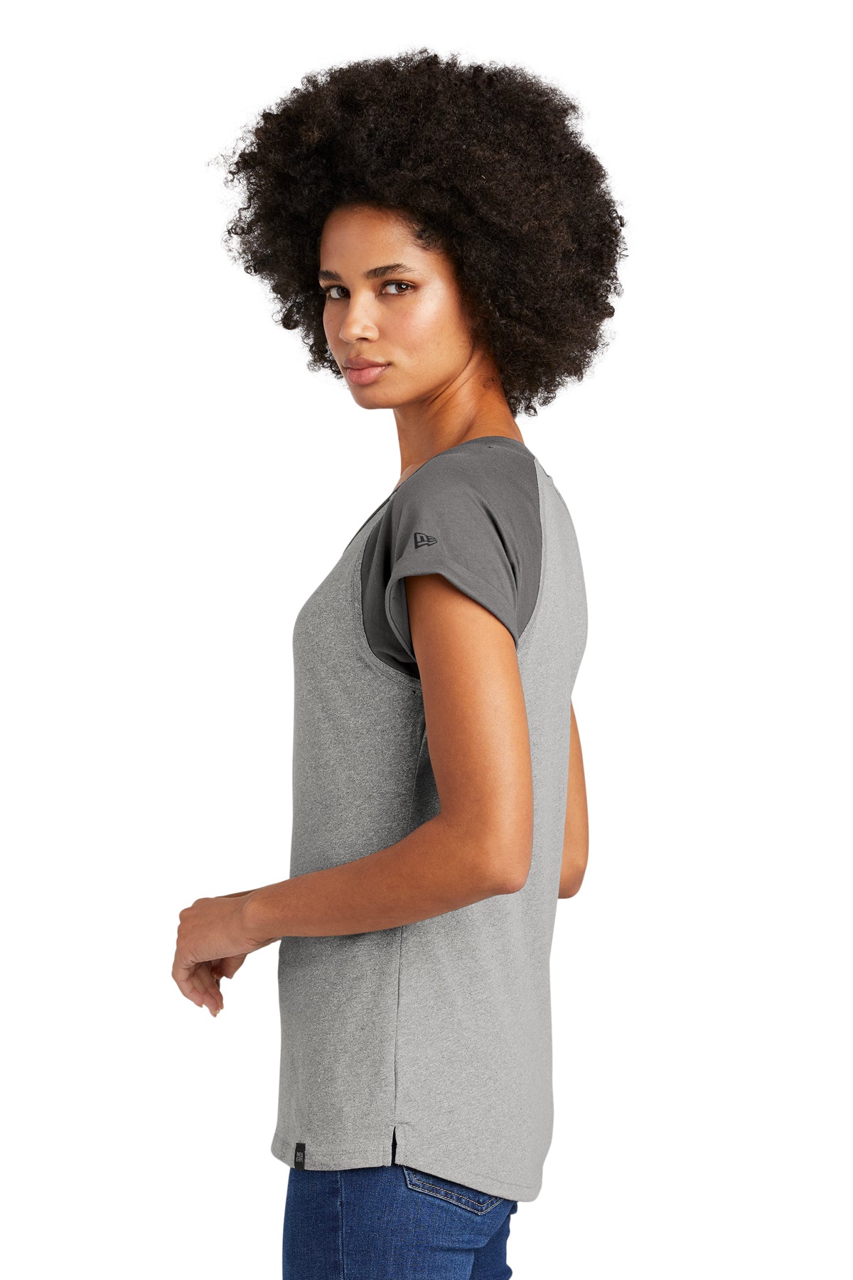 Custom Embroidery - New Era ® Women's Heritage Blend Varsity Tee. LNEA107