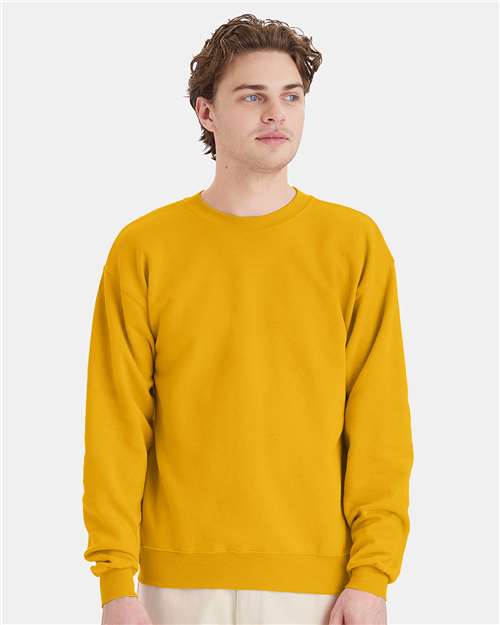 Custom Embroidered - Hanes - Unisex EcoSmart® Crewneck Sweatshirt - Gold - P160