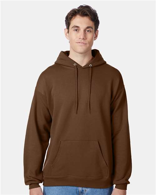 Custom Embroidered - Hanes - Unisex EcoSmart® Hooded Sweatshirt - Army Brown - P170