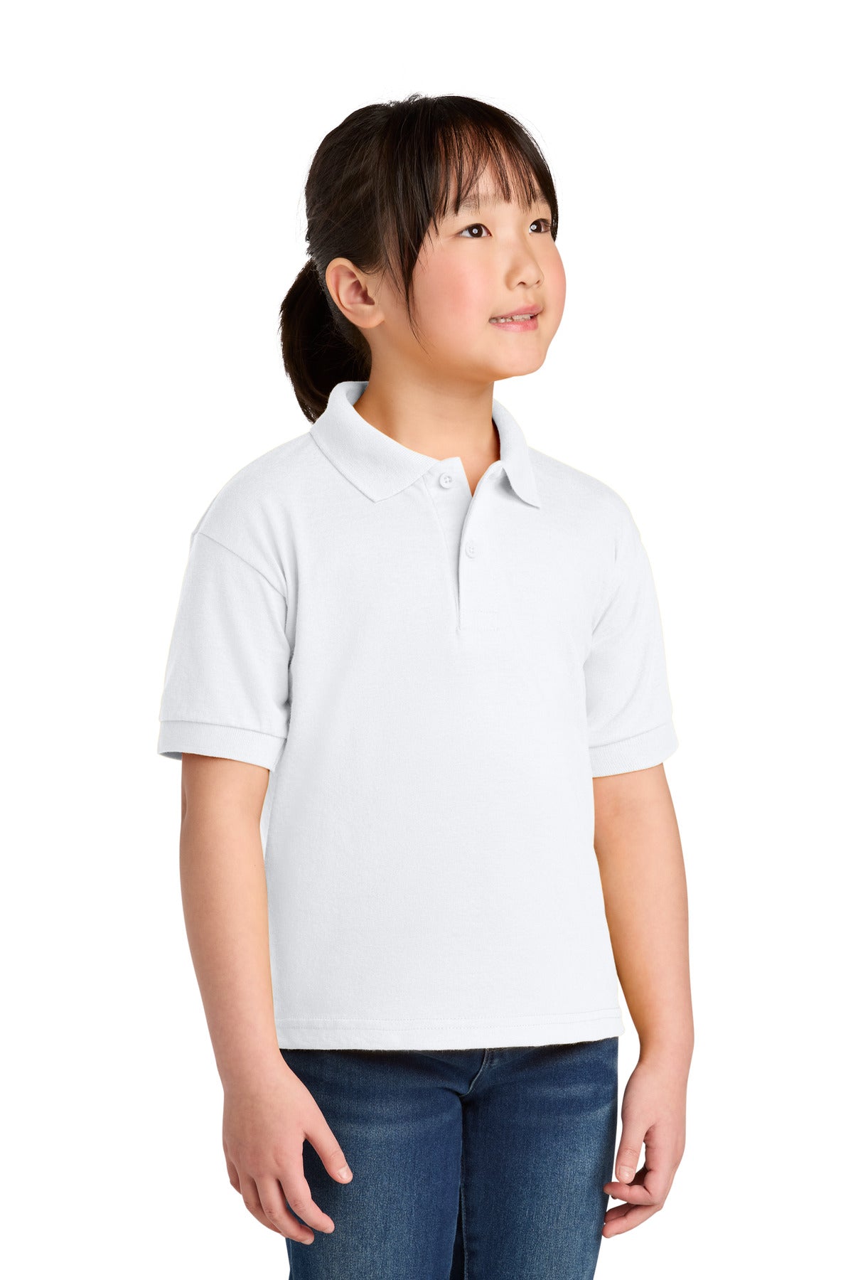 Custom Embroidered or DTF Printed - Gildan ® Youth DryBlend ® 6-Ounce Jersey Knit Sport Shirt. 8800B