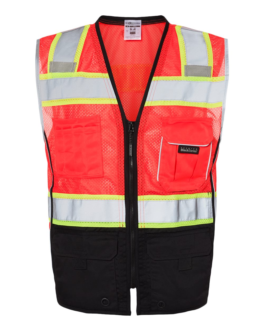 Custom Embroidery - Kishigo - Premium Black Series® Black Bottom Class 2 Vest - 1515-1516