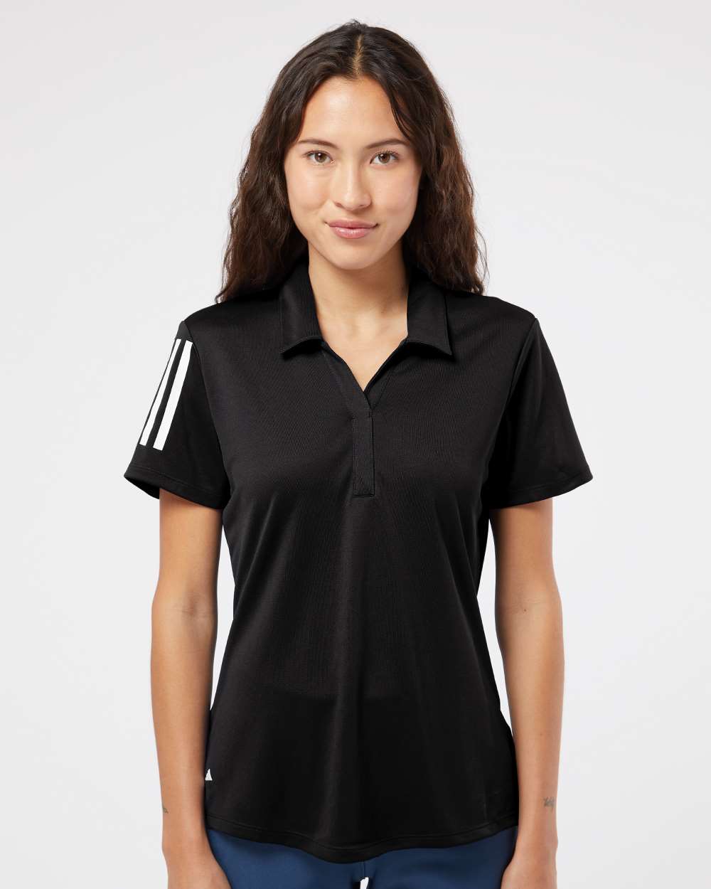 Custom Embroidery - Adidas - Women's Floating 3-Stripes Polo - A481