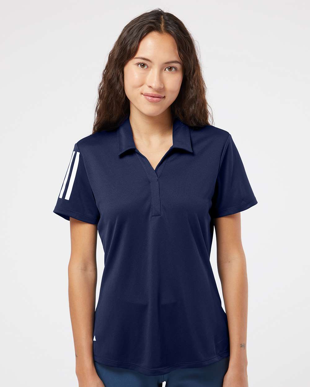 Custom Embroidery - Adidas - Women's Floating 3-Stripes Polo - A481