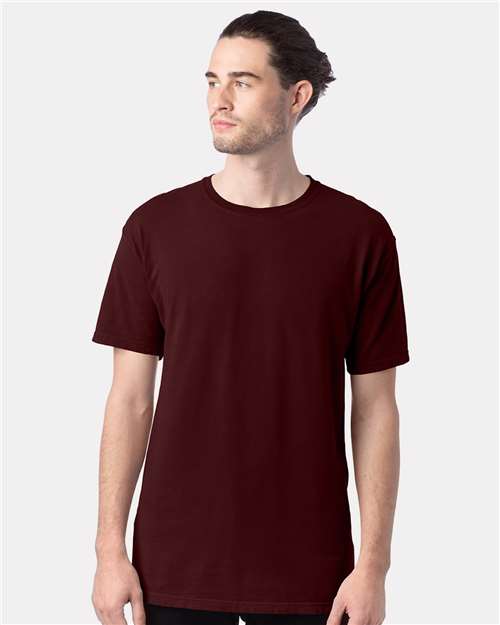 Custom Embroidered - ComfortWash by Hanes - Men's Garment-Dyed T-Shirt - Maroon - GDH100