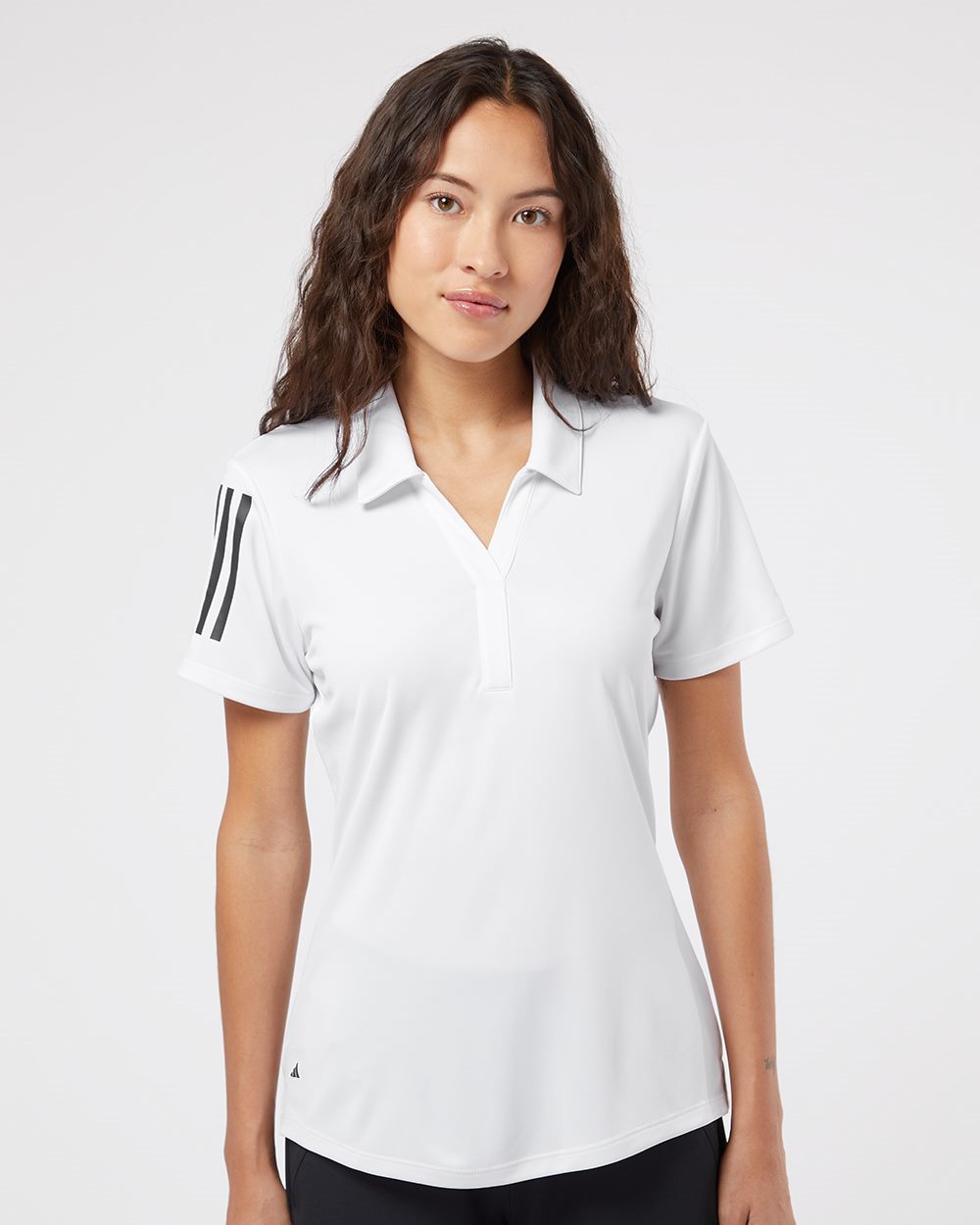Custom Embroidery - Adidas - Women's Floating 3-Stripes Polo - A481