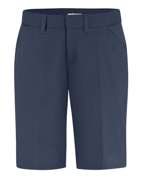 Custom Embroidered - Dickies - Women's Flat Front Shorts - FR22