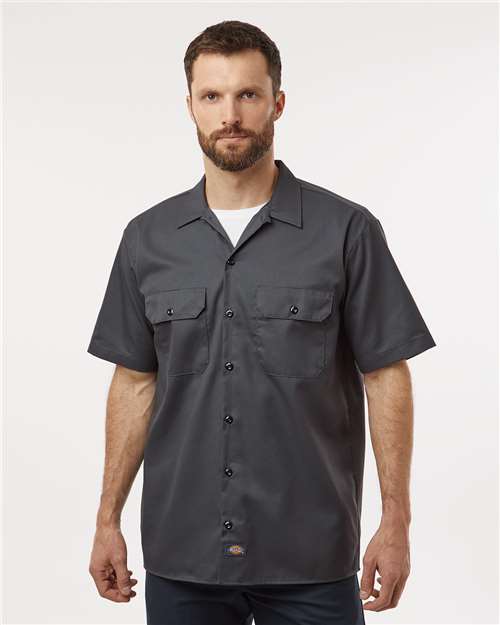 Custom Embroidered - Dickies - Men's Tall Short Sleeve Work Shirt - 2574T