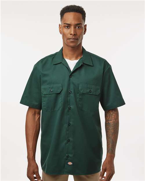 Custom Embroidered - Dickies - Men's Tall Short Sleeve Work Shirt - 2574T