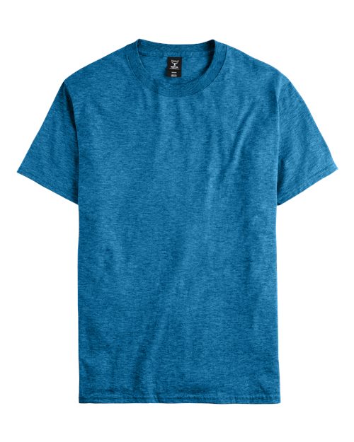 Custom Embroidered - Hanes - Beefy-T® T-Shirt - Sapphire Pepper Heather - 5180