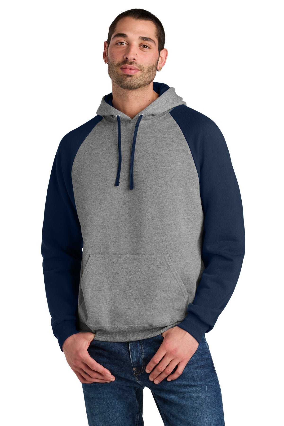 Custom Embroidery or DTF Print - Jerzees ® Unisex NuBlend ® Colorblock Raglan Hoodie Sweatshirt 96C