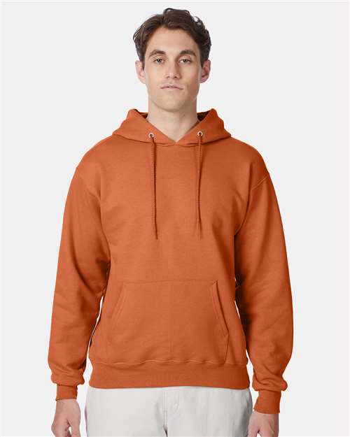 Custom Embroidered - Hanes - Unisex Ultimate Cotton® Hooded Sweatshirt - Pumpkin - F170