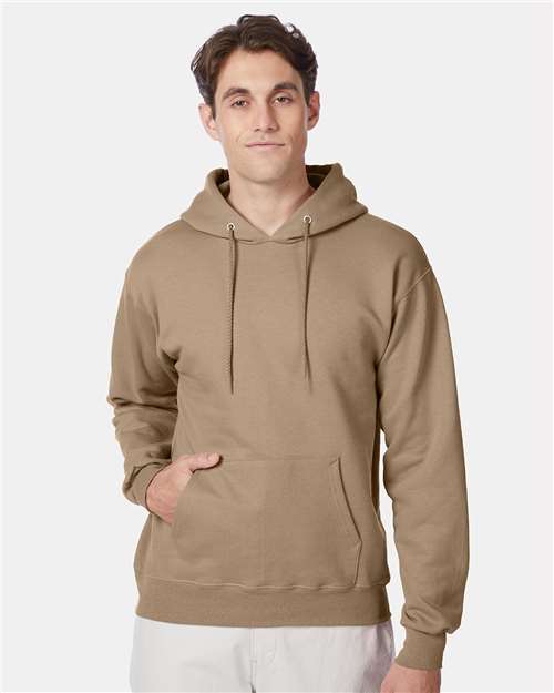 Custom Embroidered - Hanes - Unisex Ultimate Cotton® Hooded Sweatshirt - Pebble - F170