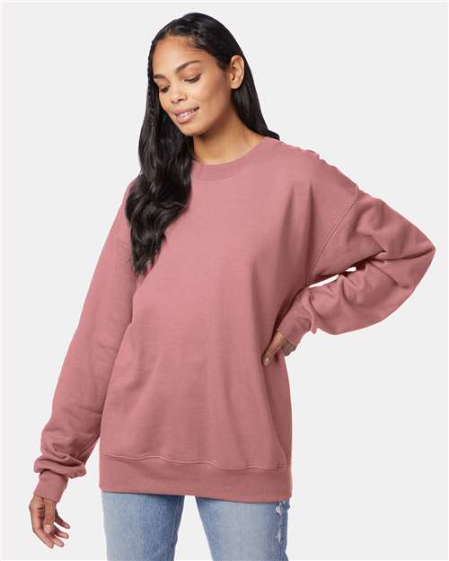 Custom Embroidered - Hanes - Unisex Ultimate Cotton® Crewneck Sweatshirt - Mauve - F260