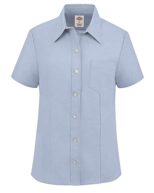 Custom Embroidered - Dickies - Women's Short Sleeve Stretch Oxford Shirt - S254