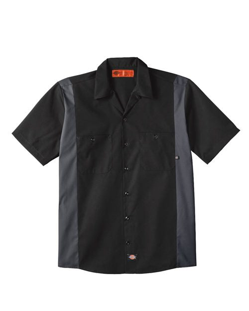 Custom Embroidered - Dickies - Men's Tall Industrial Colorblocked Short Sleeve Shirt - LS524T