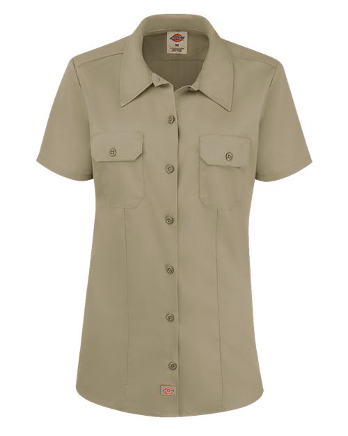 Custom Embroidered - Dickies - Women's Short Sleeve Work Shirt - FS57