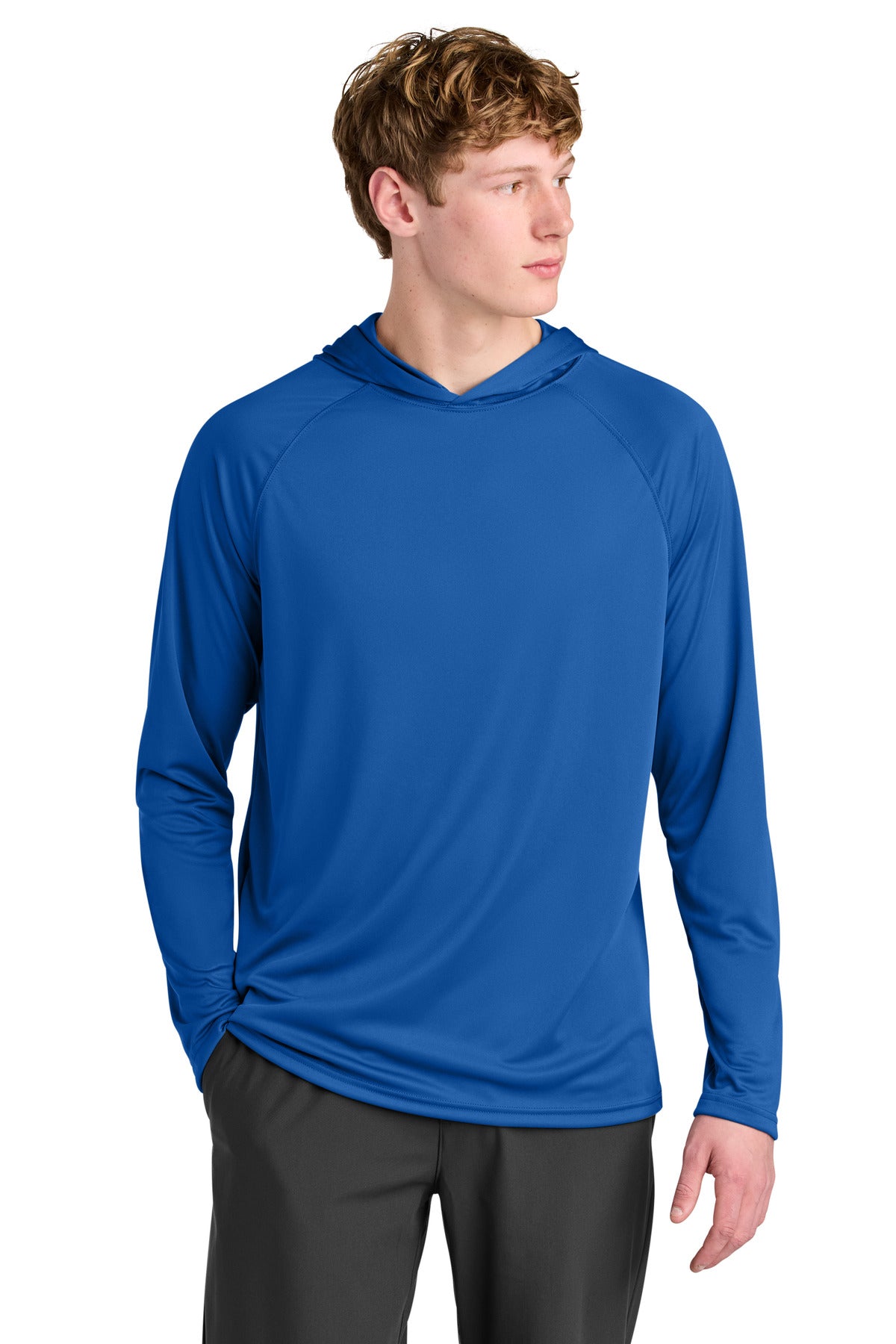 Custom Embroidery or DTF Print - A4 Cooling Performance Long Sleeve Hooded Tee A4N3409
