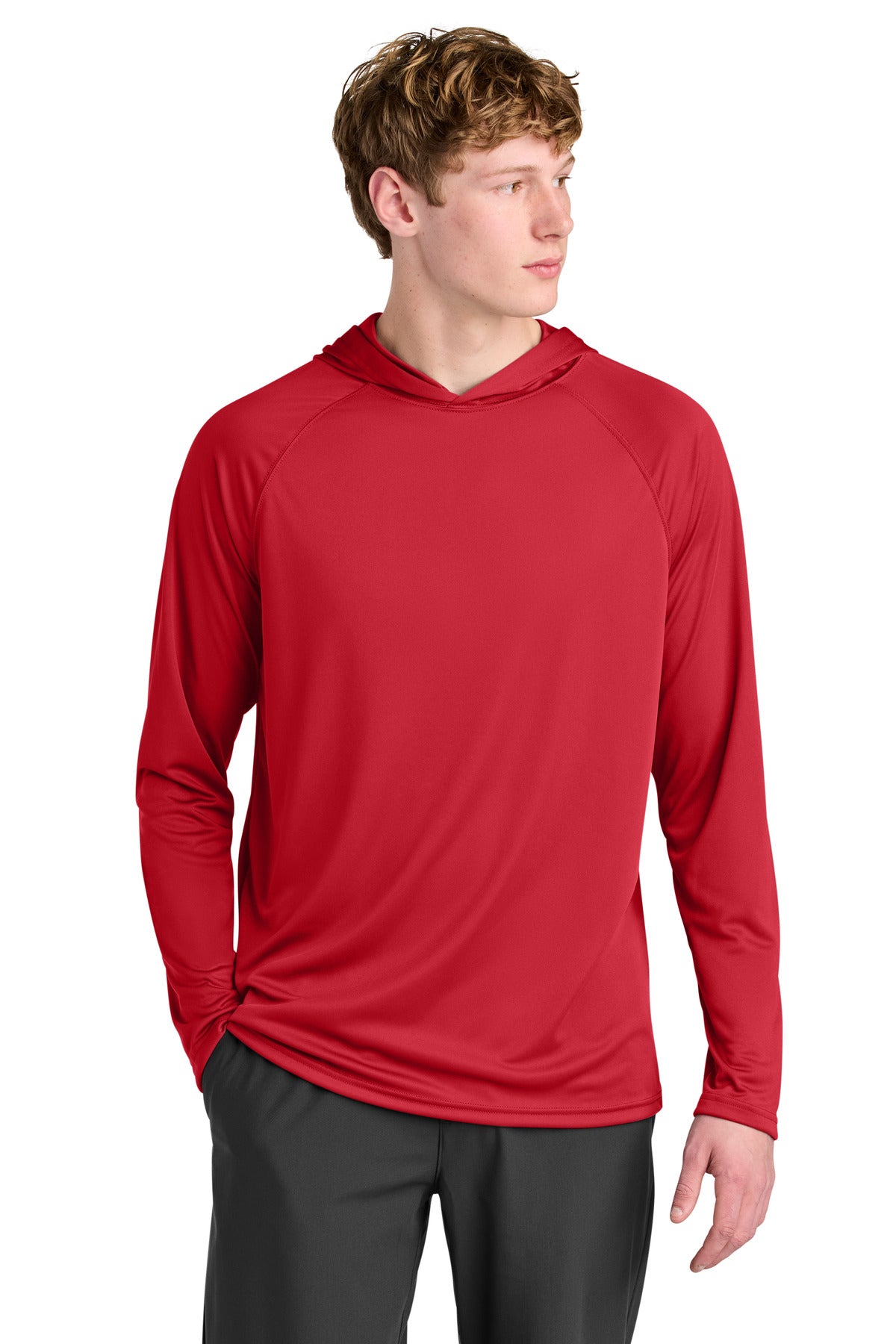 Custom Embroidery or DTF Print - A4 Cooling Performance Long Sleeve Hooded Tee A4N3409