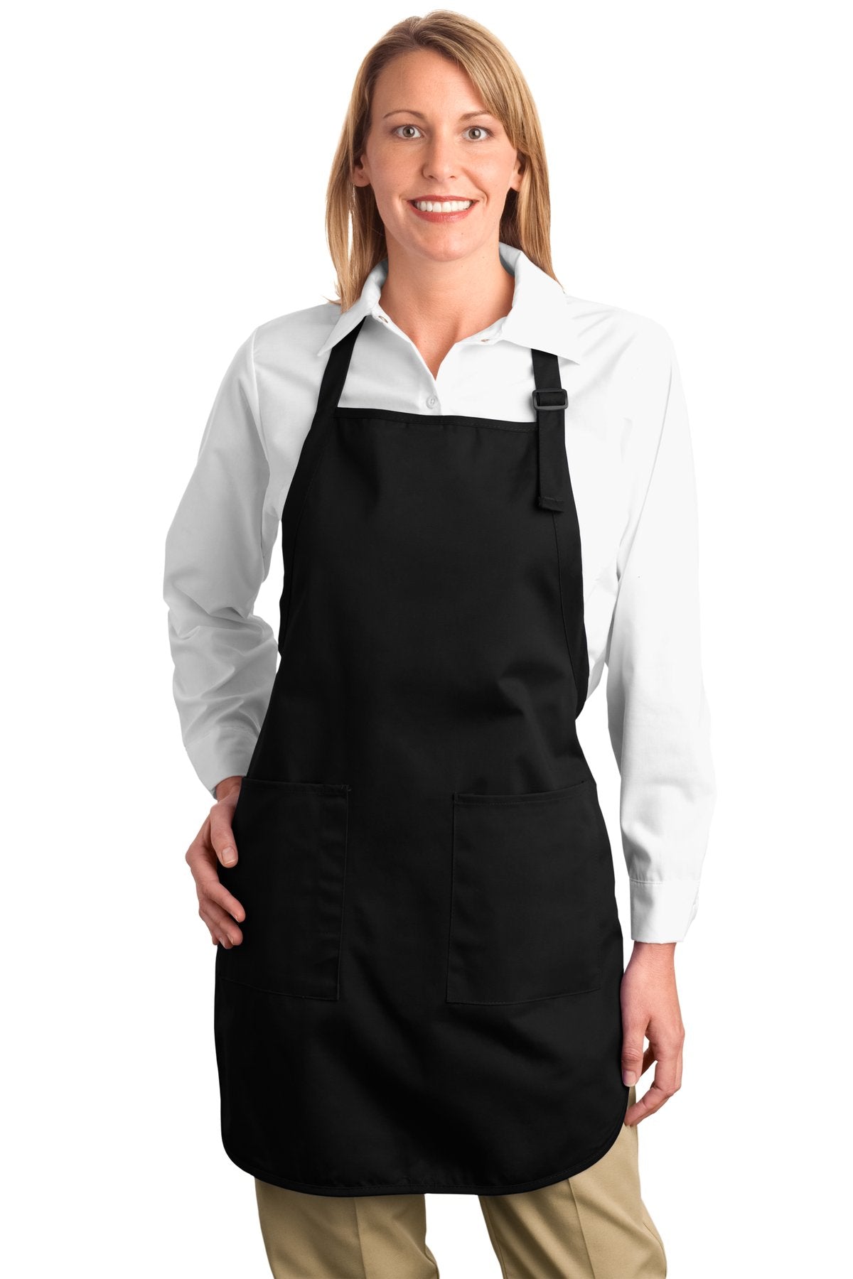 Custom Embroidery or DTF Print - Port Authority ® Full-Length Apron with Pockets. A500