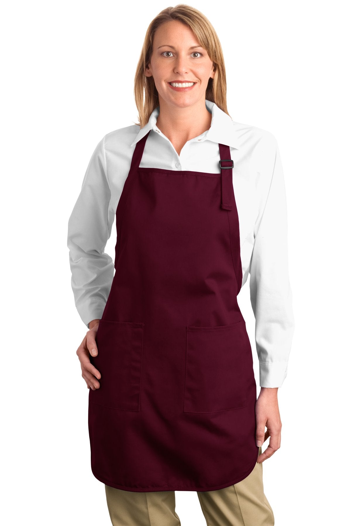 Custom Embroidery or DTF Print - Port Authority ® Full-Length Apron with Pockets. A500