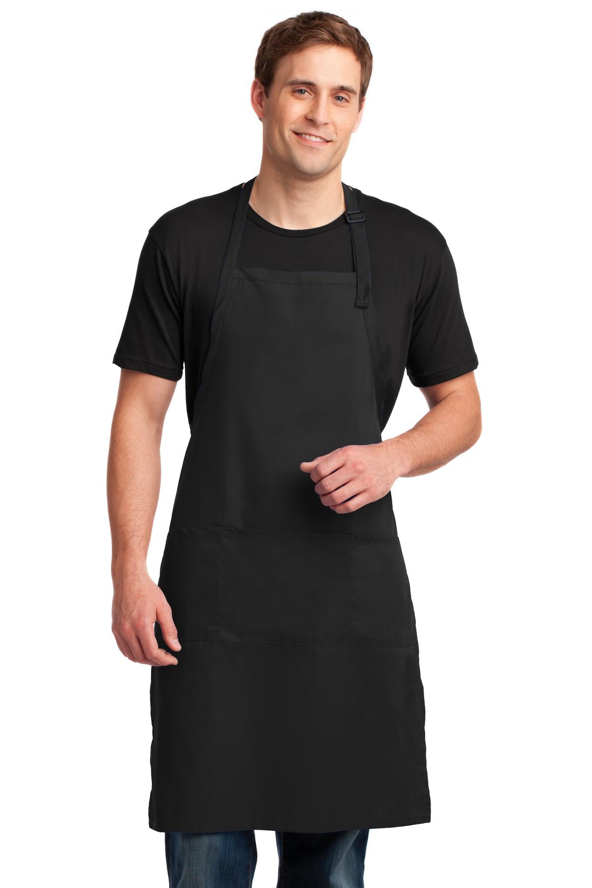 Custom Embroidery or DTF Print - Port Authority ® Easy Care Extra Long Bib Apron with Stain Release. A700