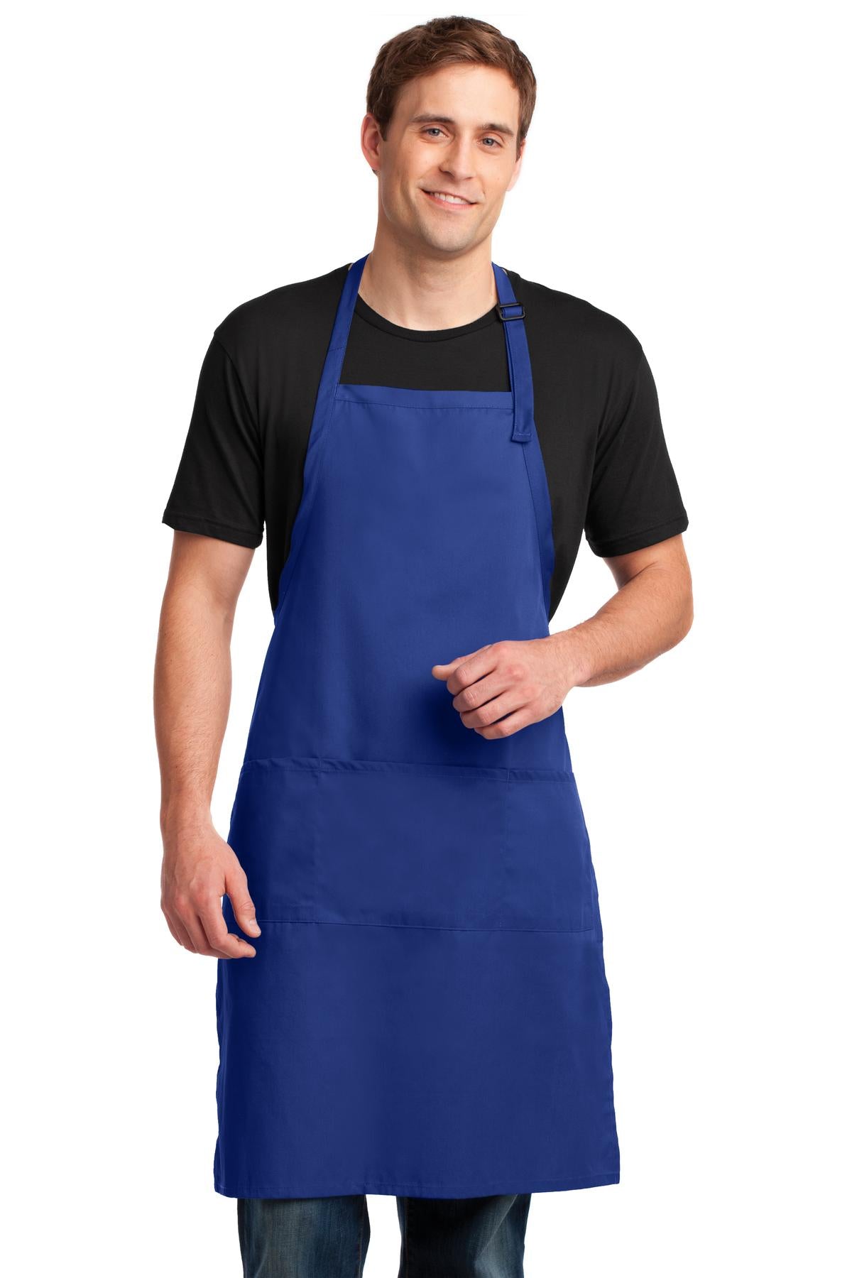 Custom Embroidery or DTF Print - Port Authority ® Easy Care Extra Long Bib Apron with Stain Release. A700