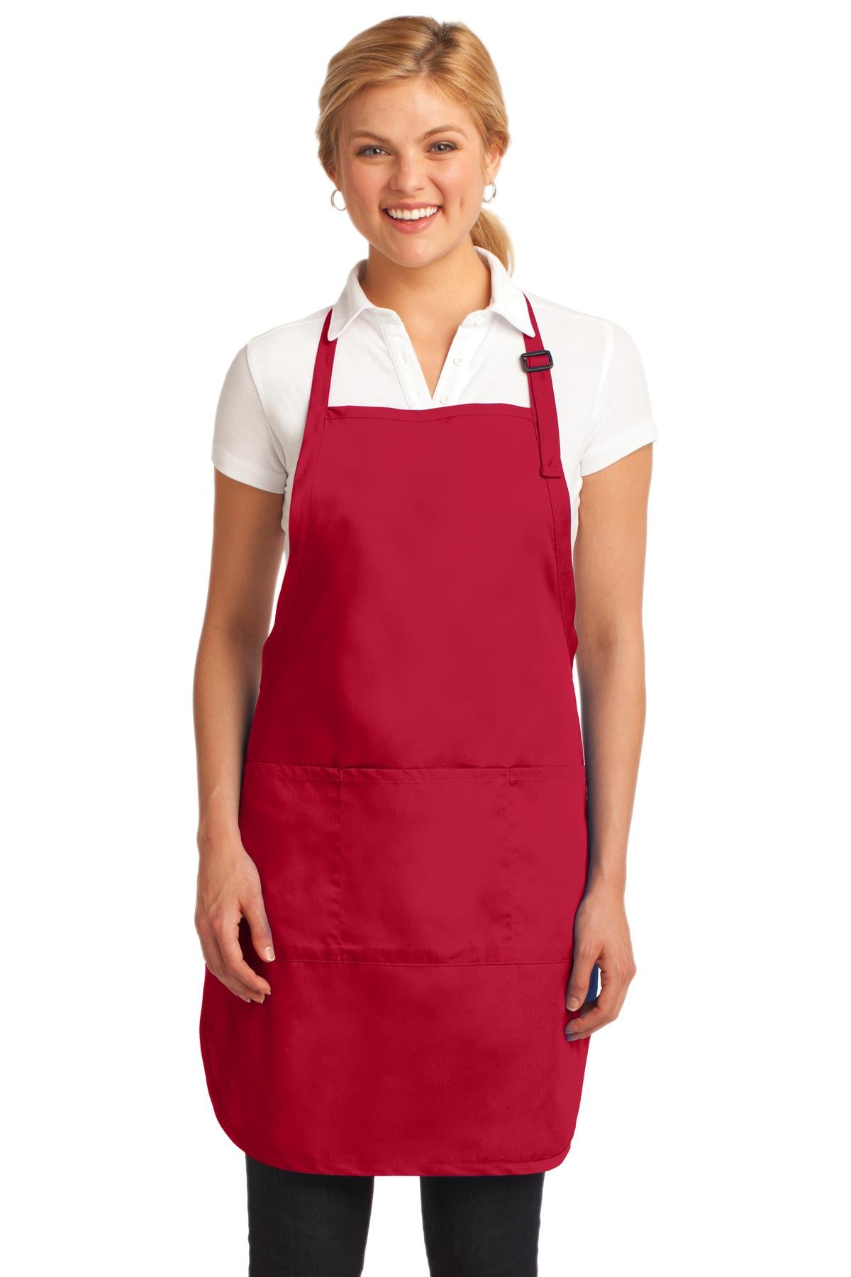Custom Embroidery or DTF Print - Port Authority ® Easy Care Full-Length Apron with Stain Release. A703
