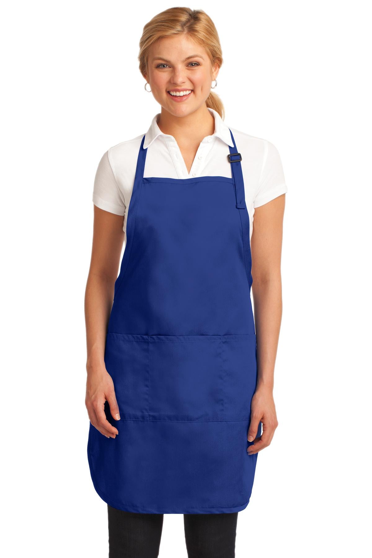 Custom Embroidery or DTF Print - Port Authority ® Easy Care Full-Length Apron with Stain Release. A703