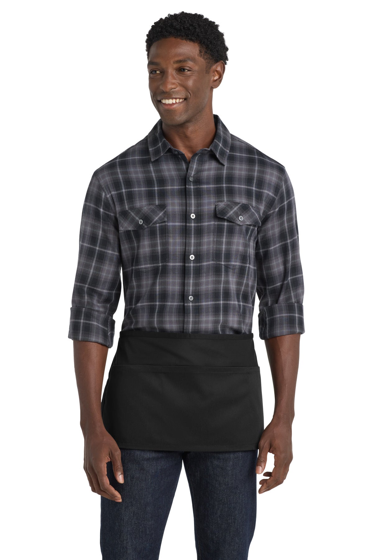 Custom Embroidery or DTF Print - Port Authority ® Easy Care Reversible Waist Apron with Stain Release. A707