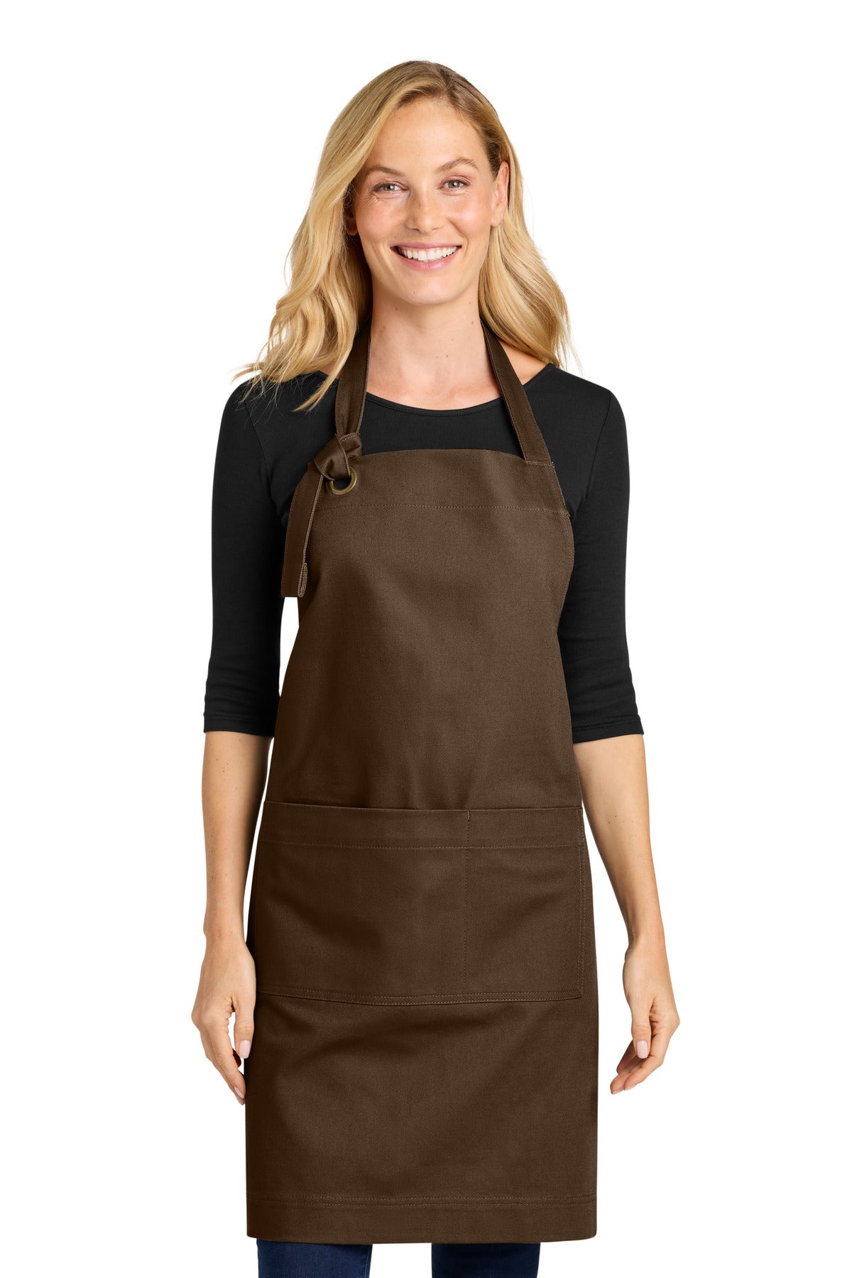 Custom Embroidery or DTF Print - Port Authority ® Signature Heavy Twill Bib Apron A900