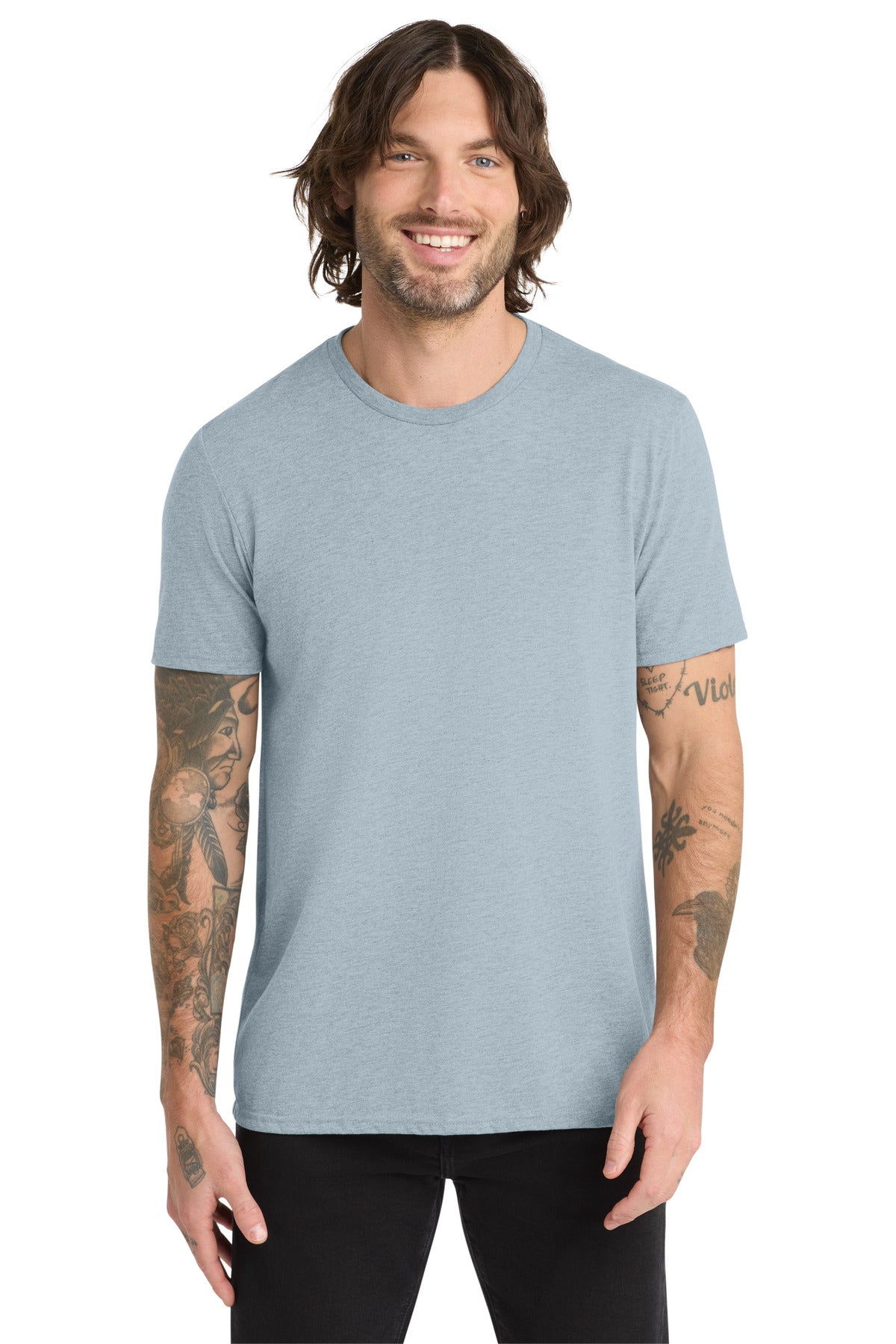 Custom Embroidery or DTF Print - Allmade ® Unisex Tri-Blend Tee AL2004