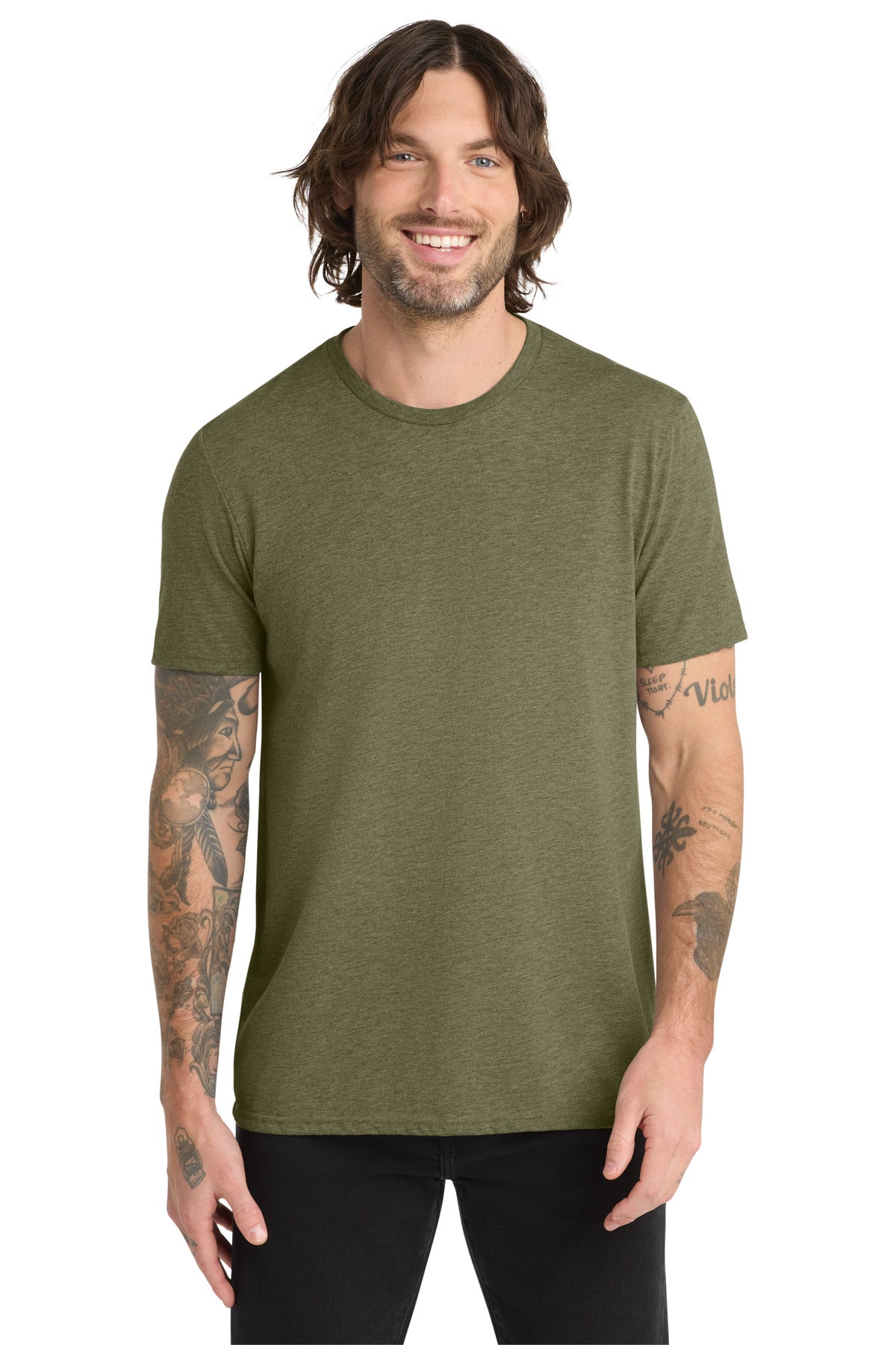 Custom Embroidery or DTF Print - Allmade ® Unisex Tri-Blend Tee AL2004