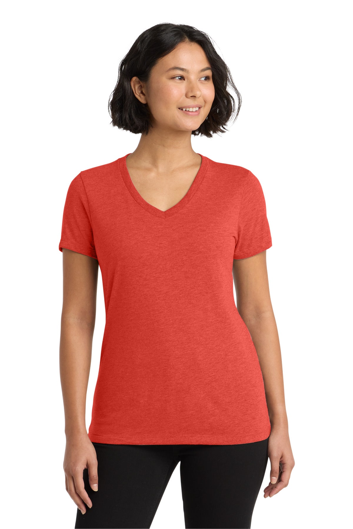 Custom Embroidery or DTF Print - Allmade ® Women's Tri-Blend V-Neck Tee AL2018