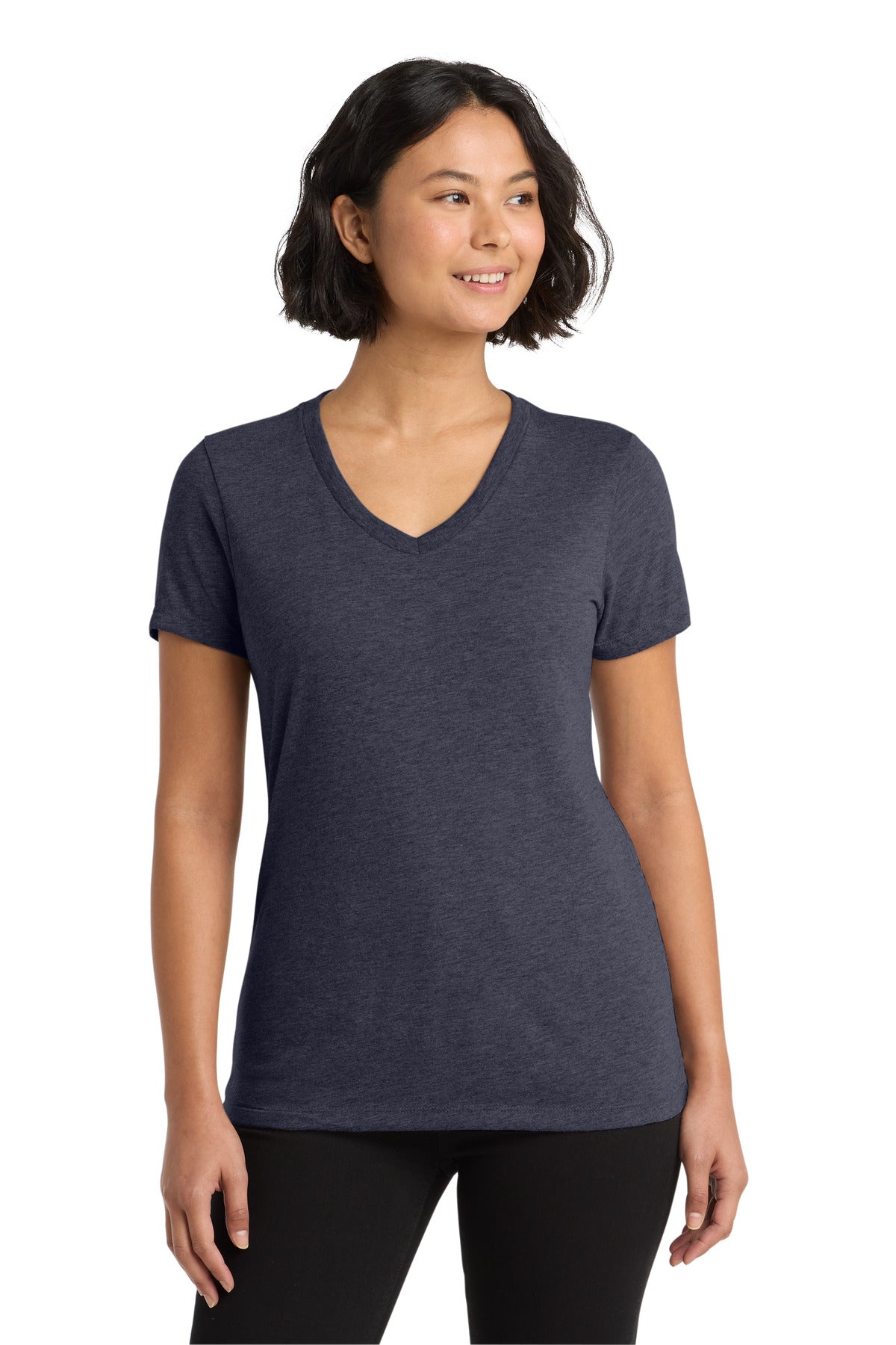 Custom Embroidery or DTF Print - Allmade ® Women's Tri-Blend V-Neck Tee AL2018