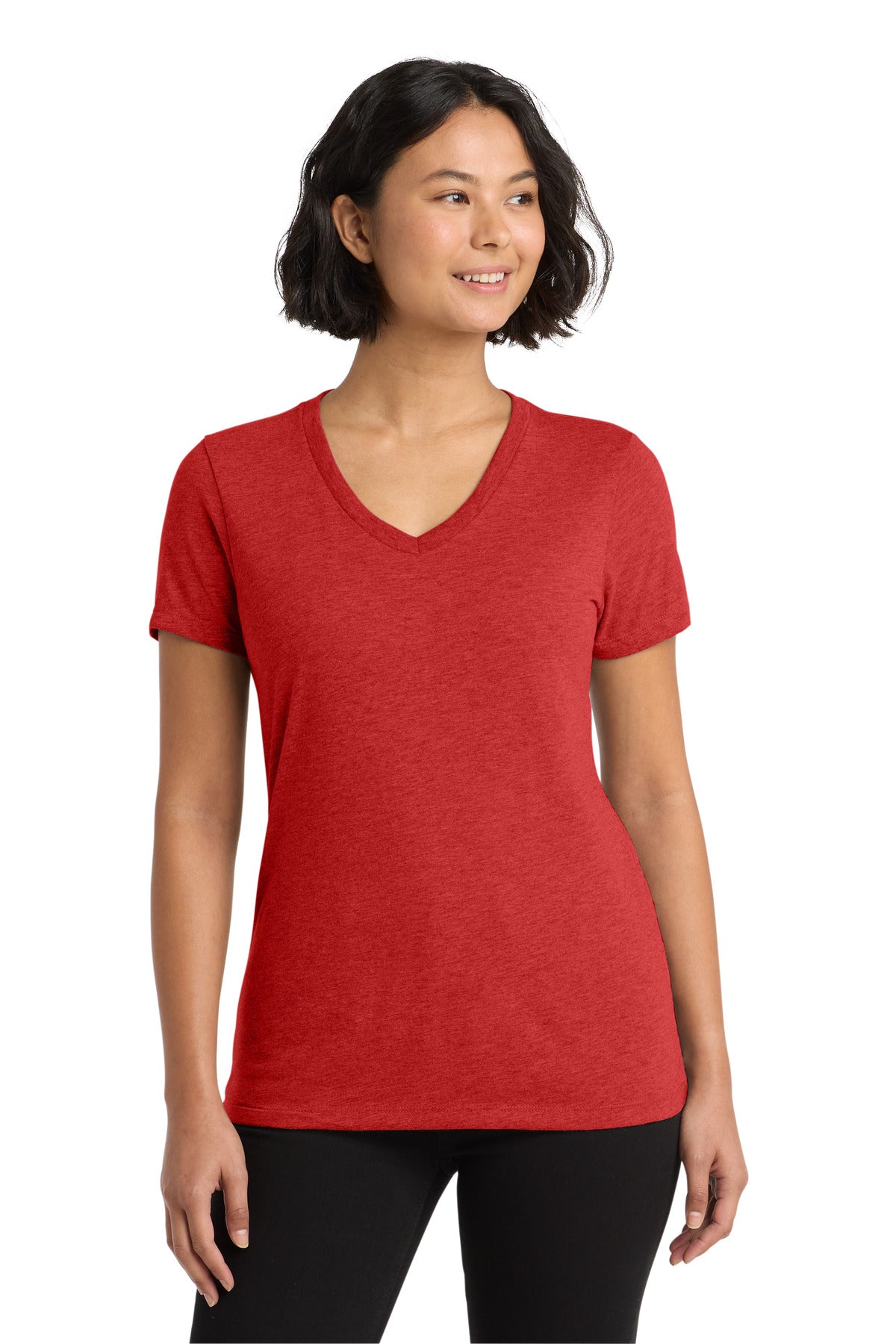 Custom Embroidery or DTF Print - Allmade ® Women's Tri-Blend V-Neck Tee AL2018
