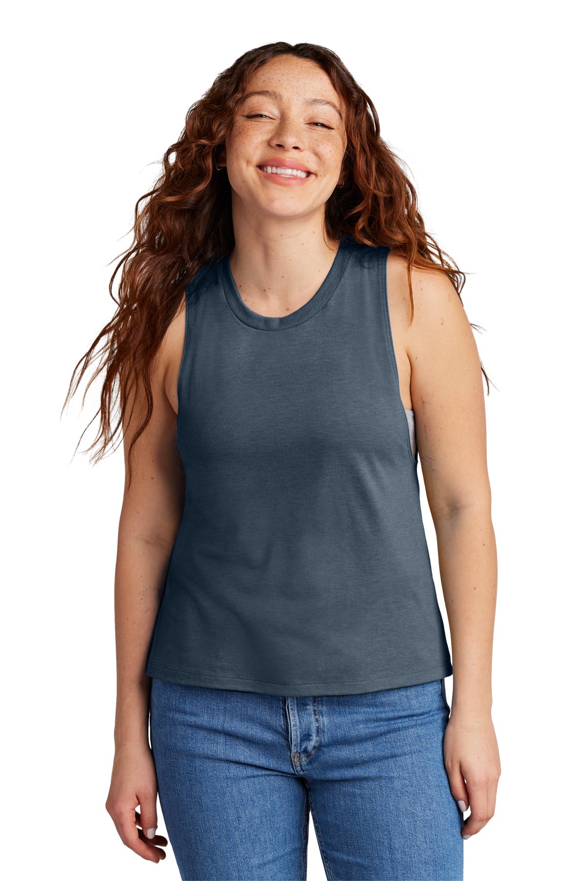 Custom Embroidery or DTF Print - Allmade ® Women's Tri-Blend Muscle Tank AL2020