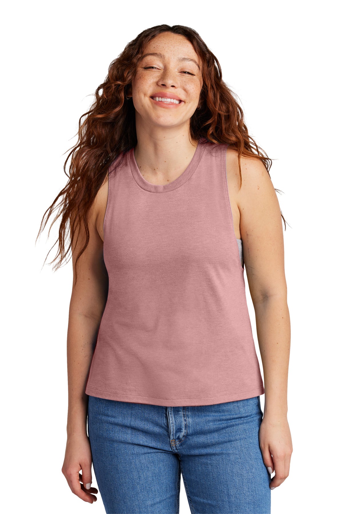 Custom Embroidery or DTF Print - Allmade ® Women's Tri-Blend Muscle Tank AL2020