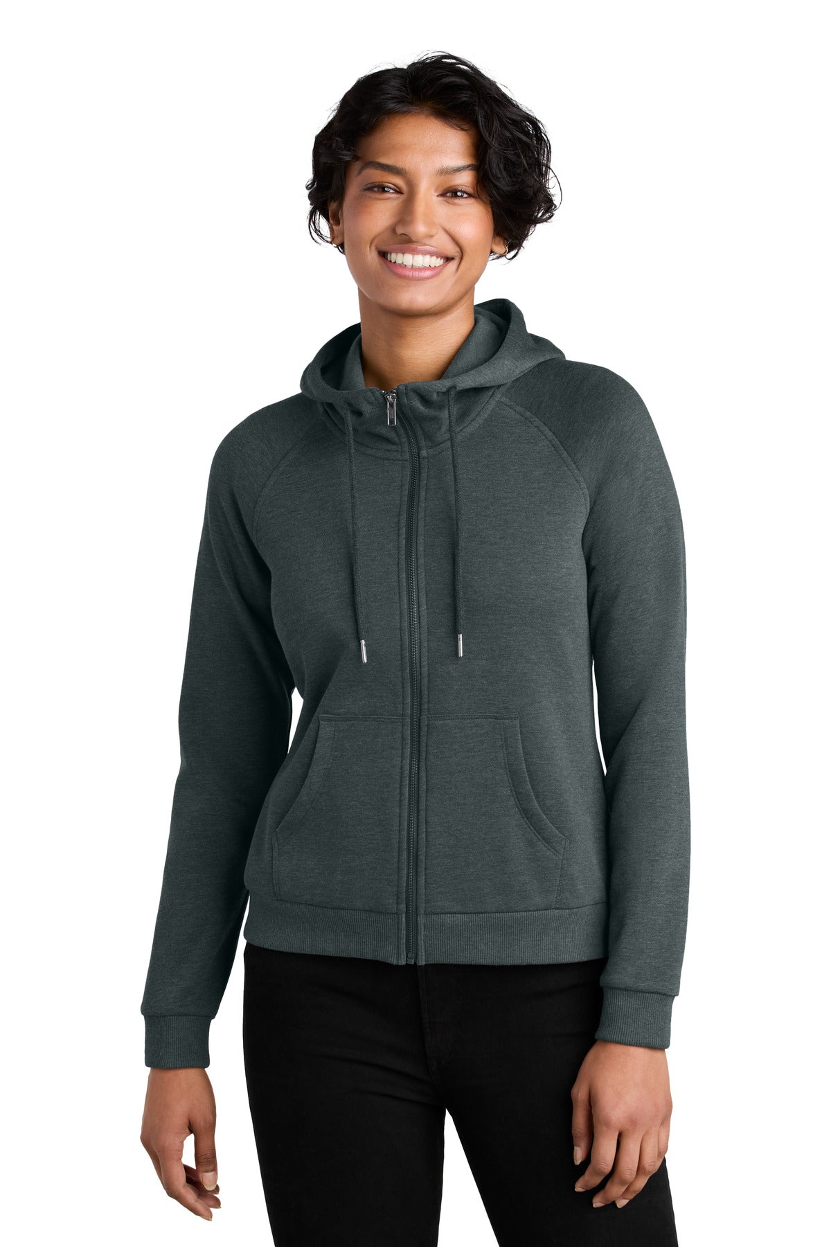 Custom Embroidery or DTF Print - Allmade ® Women's Organic CVC Fleece Full-Zip Hoodie AL5003