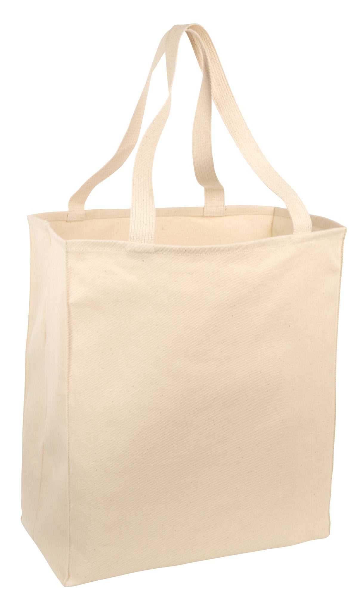 Custom Embroidery or DTF Print - Port Authority ® Ideal Twill Over-the-Shoulder Grocery Tote. B110