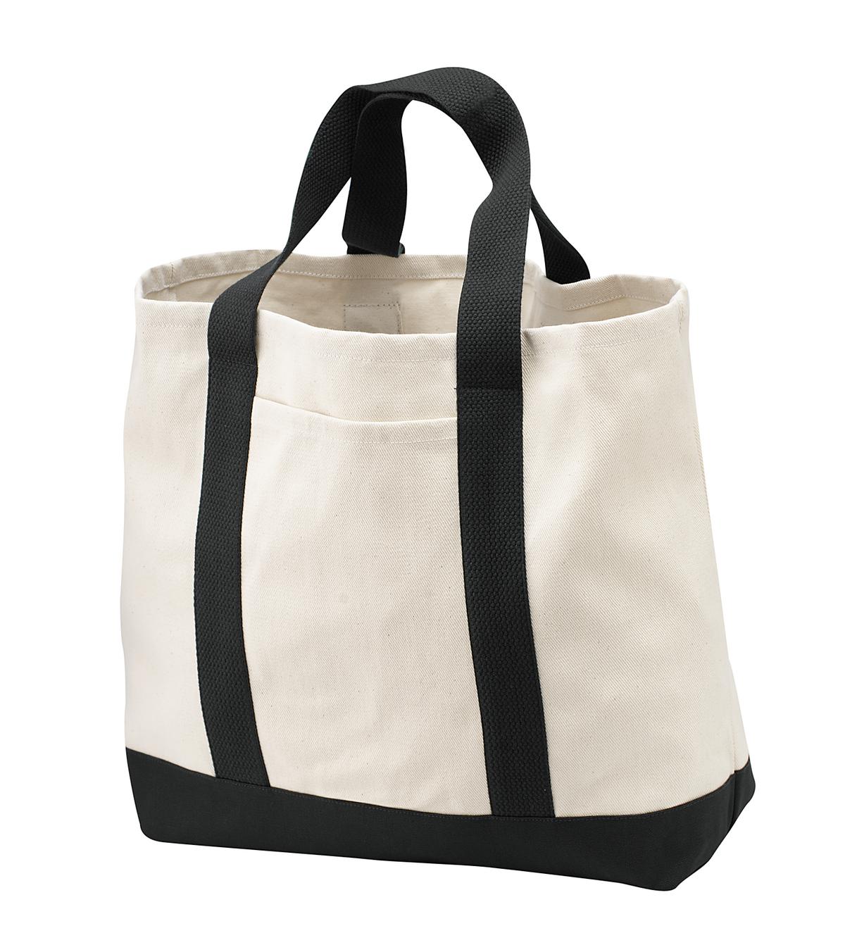 Custom Embroidery or DTF Print - Port Authority ® - Ideal Twill Two-Tone Shopping Tote. B400
