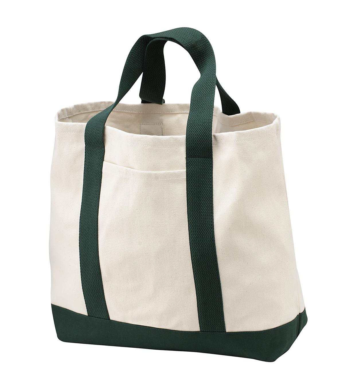 Custom Embroidery or DTF Print - Port Authority ® - Ideal Twill Two-Tone Shopping Tote. B400