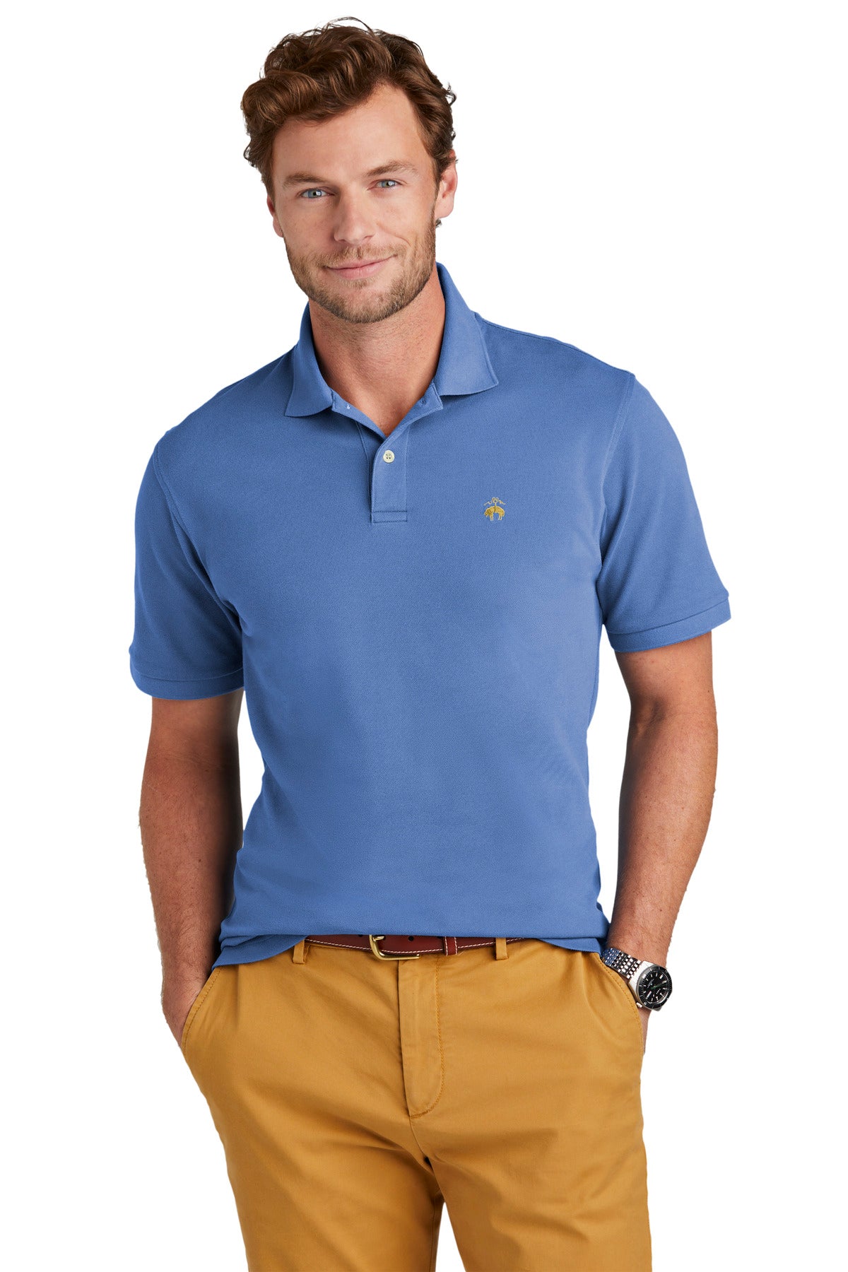 Custom Embroidered - Brooks Brothers© Pima Cotton Pique Polo BB18200