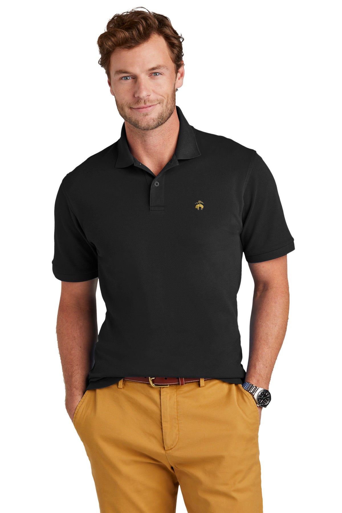 Custom Embroidered - Brooks Brothers© Pima Cotton Pique Polo BB18200