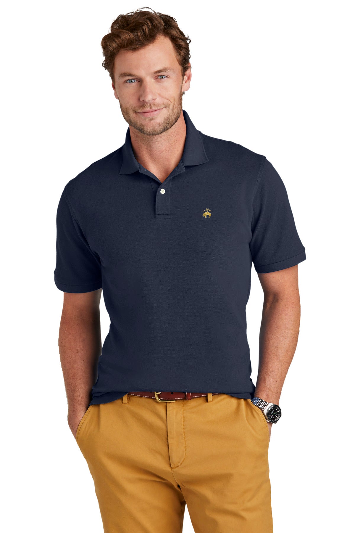 Custom Embroidered - Brooks Brothers© Pima Cotton Pique Polo BB18200